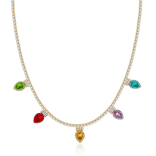 Crystal Necklace Dainty CZ C