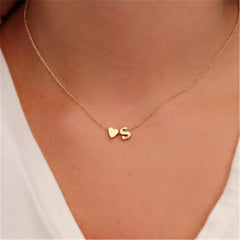 Heart + Initial Necklace